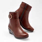 Flexi Botín de piel  mujer, código 128638