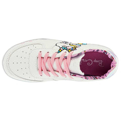 Tenis con unicornio para niñas marca Baby Cats Blanco cod. 100704