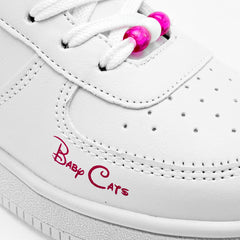 Tenis con unicornio para niñas marca Baby Cats Blanco cod. 100704