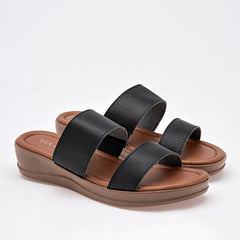 Sandalia  para Mujer marca Via Moda Negro cod. 102008