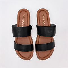 Sandalia  para Mujer marca Via Moda Negro cod. 102008