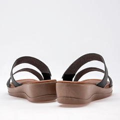 Sandalia  para Mujer marca Via Moda Negro cod. 102008