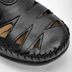 Zapato confort de piel  para Mujer marca Mora Confort Negro cod. 102288