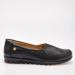 Zapato mocasín confort  para mujer marca Mora Confort Negro cod. 104721