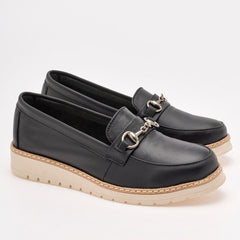 Zapato mocasín para Mujer marca Kevek Negro cod. 104784