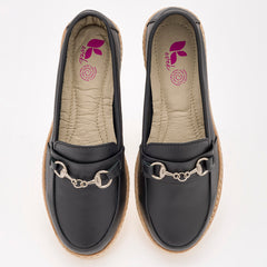 Zapato mocasín para Mujer marca Kevek Negro cod. 104784