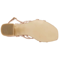 Sandalia con tacón  para Mujer marca Moramora Nude cod. 109084
