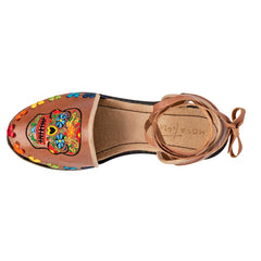 Sandalia artesanal de piel para Mujer marca Mora Tierra Café cod. 111329