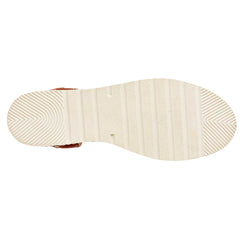 Sandalia artesanal de piel para Mujer marca Mora Tierra Café cod. 111329