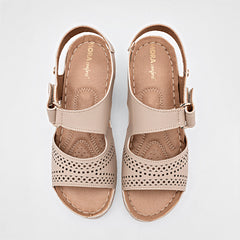 Sandalia confort  para Mujer marca Mora Confort Beige cod. 112215