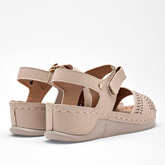 Sandalia confort  para Mujer marca Mora Confort Beige cod. 112215