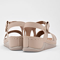 Sandalia confort  para Mujer marca Mora Confort Beige cod. 112215