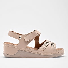 Sandalia confort  para Mujer marca Mora Confort Beige cod. 112215