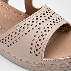 Sandalia confort  para Mujer marca Mora Confort Beige cod. 112215