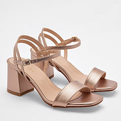 Zapatilla abierta para Mujer marca Moramora Oro rosa cod. 117073