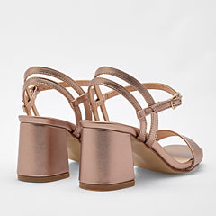 Zapatilla abierta para Mujer marca Moramora Oro rosa cod. 117073