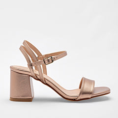 Zapatilla abierta para Mujer marca Moramora Oro rosa cod. 117073