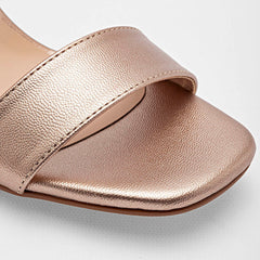 Zapatilla abierta para Mujer marca Moramora Oro rosa cod. 117073