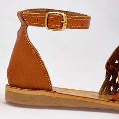 Sandalia de piel para Mujer marca Mora Tierra Camel cod. 121625