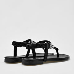 Sandalia  para Mujer marca Moramora Negro cod. 122028