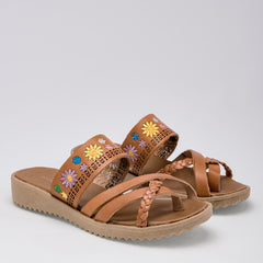 Sandalia con cuña para Mujer marca Mora Tierra Camel cod. 125249