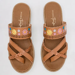 Sandalia con cuña para Mujer marca Mora Tierra Camel cod. 125249