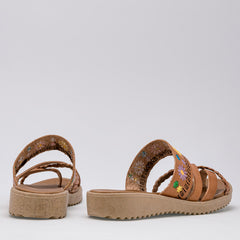 Sandalia con cuña para Mujer marca Mora Tierra Camel cod. 125249