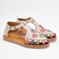 Sandalia cerrada tejida Sheila para Niña marca Mora Tierra Beige cod. 125250