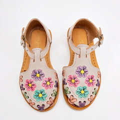 Sandalia cerrada tejida Sheila para Niña marca Mora Tierra Beige cod. 125250