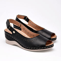 Zapatilla abierta para Mujer marca Mora Confort Negro cod. 126820