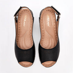 Zapatilla abierta para Mujer marca Mora Confort Negro cod. 126820