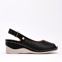 Zapatilla abierta para Mujer marca Mora Confort Negro cod. 126820