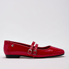 Balerina punta cuadrada para Mujer marca Moramora Rojo cod. 130022