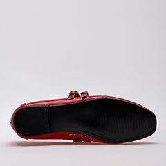 Balerina punta cuadrada para Mujer marca Moramora Rojo cod. 130022