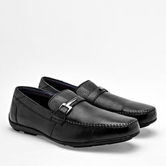 Flexi Zapato color negro de vestir para hombre