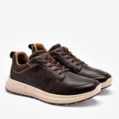 Zapato casual piel para Hombre marca Flexi Café cod. 139891