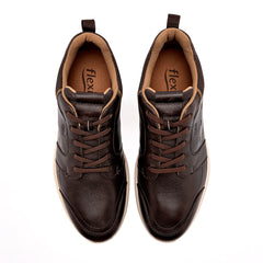 Zapato casual piel para Hombre marca Flexi Café cod. 139891
