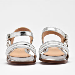 Sandalia para Preescolar niña marca Celex Plata cod. 140316