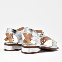 Sandalia para Preescolar niña marca Celex Plata cod. 140316