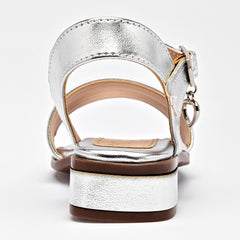 Sandalia para Preescolar niña marca Celex Plata cod. 140316