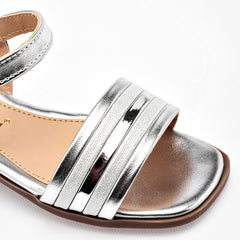 Sandalia para Preescolar niña marca Celex Plata cod. 140316