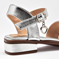 Sandalia para Preescolar niña marca Celex Plata cod. 140316