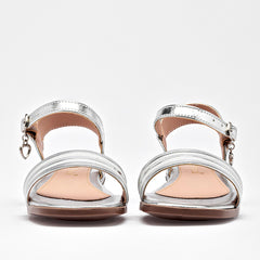 Sandalia para Niña marca Celex Plata cod. 140316