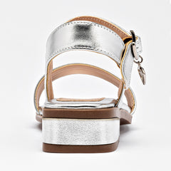 Sandalia para Niña marca Celex Plata cod. 140316