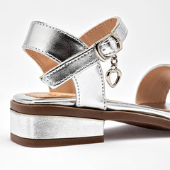 Sandalia para Niña marca Celex Plata cod. 140316