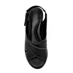 Sandalia confort para Mujer marca Cruz Shoes Negro cod. 140368