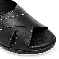 Sandalia confort para Mujer marca Cruz Shoes Negro cod. 140368