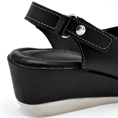 Sandalia confort para Mujer marca Cruz Shoes Negro cod. 140368