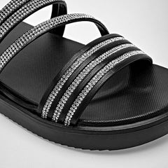 Sandalia impermeable para Mujer marca Elega Negro cod. 140390