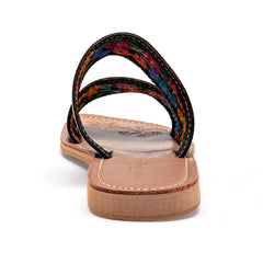 Sandalia artesanal piel para Mujer marca Mora Tierra Negro cod. 140452